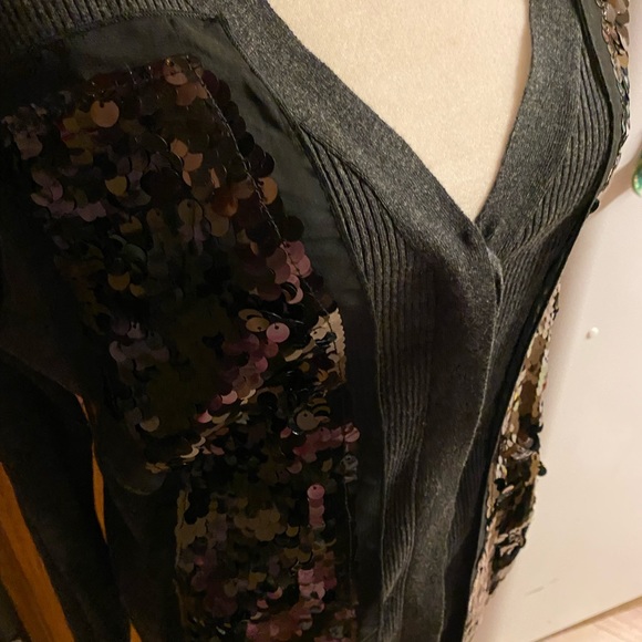 Women’s Vera Wang Sequined Cardigan - Picture 9 of 10